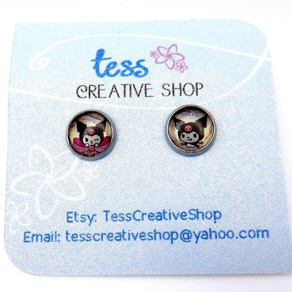 Kuromi Stud Earrings NEW